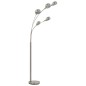 Lampada da Terra 200 cm 5 Bulbi E14 Argento Lampada da Terra 200 cm 5 Bulbi E14 Argento