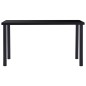 vidaXL Tavolo da Pranzo Nero 140x70x75 cm in Vetro Temperato vidaXL Tavolo da Pranzo Nero 140x70x75 cm in Vetro Temperato