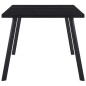 vidaXL Tavolo da Pranzo Nero 160x80x75 cm in Vetro Temperato vidaXL Tavolo da Pranzo Nero 160x80x75 cm in Vetro Temperato