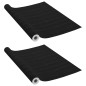 Pellicole Autoadesive Mobili 2 pz Legno Scuro 500x90 cm in PVC Pellicole Autoadesive Mobili 2 pz Legno Scuro 500x90 cm in PVC