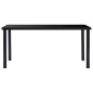 vidaXL Tavolo da Pranzo Nero 160x80x75 cm in Vetro Temperato vidaXL Tavolo da Pranzo Nero 160x80x75 cm in Vetro Temperato