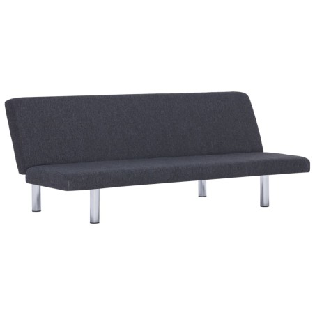 vidaXL Divano Letto Grigio Scuro in Poliestere