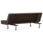 vidaXL Divano Letto con 2 Cuscini Marrone in Similpelle vidaXL Divano Letto con 2 Cuscini Marrone in Similpelle