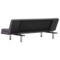 vidaXL Divano Letto con 2 Cuscini Grigio Talpa in Poliestere vidaXL Divano Letto con 2 Cuscini Grigio Talpa in Poliestere