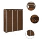vidaXL Armadio con Scomparti e Aste Marrone 150x45x175 cm in Tessuto vidaXL Armadio con Scomparti e Aste Marrone 150x45x175 cm in Tessuto