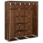 vidaXL Armadio con Scomparti e Aste Marrone 150x45x175 cm in Tessuto vidaXL Armadio con Scomparti e Aste Marrone 150x45x175 cm in Tessuto