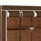 vidaXL Armadio con Scomparti e Aste Marrone 150x45x175 cm in Tessuto vidaXL Armadio con Scomparti e Aste Marrone 150x45x175 cm in Tessuto