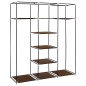 vidaXL Armadio con Scomparti e Aste Marrone 150x45x175 cm in Tessuto vidaXL Armadio con Scomparti e Aste Marrone 150x45x175 cm in Tessuto