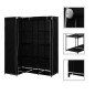 vidaXL Armadio Angolare Nero 130x87x169 cm vidaXL Armadio Angolare Nero 130x87x169 cm