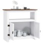 vidaXL Mobile Porta TV Legno Pino Messicano Corona Bianco 80x43x78 cm vidaXL Mobile Porta TV Legno Pino Messicano Corona Bianco 80x43x78 cm