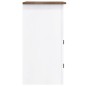 vidaXL Mobile Porta TV Legno Pino Messicano Corona Bianco 80x43x78 cm vidaXL Mobile Porta TV Legno Pino Messicano Corona Bianco 80x43x78 cm