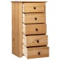 vidaXL Credenza 46x40x89 cm in Legno Massello di Pino Panama Range