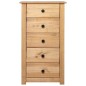 vidaXL Credenza 46x40x89 cm in Legno Massello di Pino Panama Range
