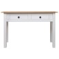 vidaXL Tavolo Consolle Bianco 110x40x72 cm Legno Massello Pino Panama vidaXL Tavolo Consolle Bianco 110x40x72 cm Legno Massello Pino Panama