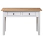 vidaXL Tavolo Consolle Bianco 110x40x72 cm Legno Massello Pino Panama vidaXL Tavolo Consolle Bianco 110x40x72 cm Legno Massello Pino Panama
