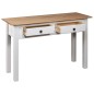 vidaXL Tavolo Consolle Bianco 110x40x72 cm Legno Massello Pino Panama vidaXL Tavolo Consolle Bianco 110x40x72 cm Legno Massello Pino Panama