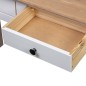 vidaXL Tavolo Consolle Bianco 110x40x72 cm Legno Massello Pino Panama vidaXL Tavolo Consolle Bianco 110x40x72 cm Legno Massello Pino Panama
