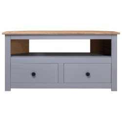 vidaXL Mobile TV Angolare Grigio 93x49x49cm Pino Massello Panama Range 