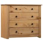 vidaXL Armadietto 80x40x73 cm in Legno di Pino Modello Panama vidaXL Armadietto 80x40x73 cm in Legno di Pino Modello Panama