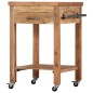 vidaXL Carrello da Cucina 58x58x89 cm in Legno Massello di Acacia vidaXL Carrello da Cucina 58x58x89 cm in Legno Massello di Acacia