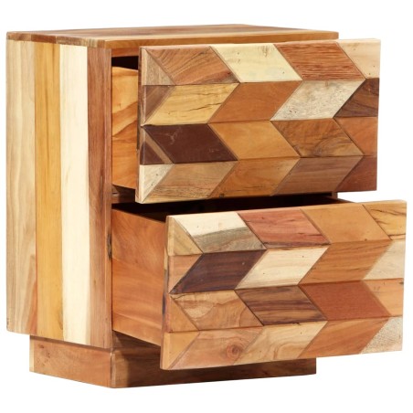 vidaXL Comodino 40x30x50 cm in Legno Massello di Recupero