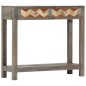 vidaXL Tavolo Consolle Grigio 86x30x76 cm in Legno Massello di Mango vidaXL Tavolo Consolle Grigio 86x30x76 cm in Legno Massello di Mango