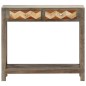 vidaXL Tavolo Consolle Grigio 86x30x76 cm in Legno Massello di Mango vidaXL Tavolo Consolle Grigio 86x30x76 cm in Legno Massello di Mango