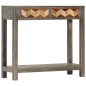 vidaXL Tavolo Consolle Grigio 86x30x76 cm in Legno Massello di Mango vidaXL Tavolo Consolle Grigio 86x30x76 cm in Legno Massello di Mango