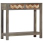 vidaXL Tavolo Consolle Grigio 86x30x76 cm in Legno Massello di Mango vidaXL Tavolo Consolle Grigio 86x30x76 cm in Legno Massello di Mango
