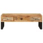 vidaXL Tavolino da Caffè 110x50x38 cm in Legno Massello di Mango