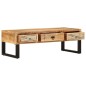 vidaXL Tavolino da Caffè 110x50x38 cm in Legno Massello di Mango