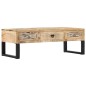 vidaXL Tavolino da Caffè 110x50x38 cm in Legno Massello di Mango