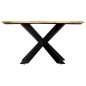 vidaXL Tavolo da Pranzo Rotondo 150x76cm in Legno Massello di Mango vidaXL Tavolo da Pranzo Rotondo 150x76cm in Legno Massello di Mango