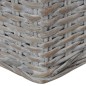vidaXL Divano a 2 Posti con Cuscini Grigio in Rattan Naturale vidaXL Divano a 2 Posti con Cuscini Grigio in Rattan Naturale