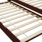 vidaXL Divano Letto a Scomparsa Marrone Scuro Legno di Pino 90x200 cm