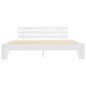 vidaXL Giroletto Bianco in Legno Massello di Pino 180x200 cm