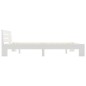 vidaXL Giroletto Bianco in Legno Massello di Pino 180x200 cm
