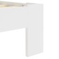 vidaXL Giroletto Bianco in Legno Massello di Pino 180x200 cm