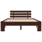 vidaXL Giroletto senza Materasso Marrone Scuro 140x200 cm Legno Pino vidaXL Giroletto senza Materasso Marrone Scuro 140x200 cm Legno Pino
