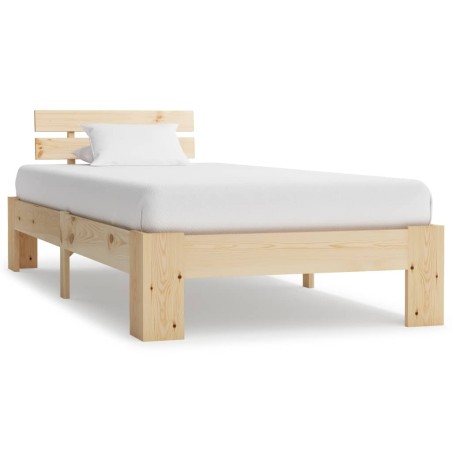 vidaXL Giroletto in Legno Massello di Pino 100x200 cm