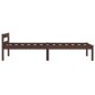 vidaXL Giroletto Marrone Scuro in Legno Massello di Pino 90x200 cm vidaXL Giroletto Marrone Scuro in Legno Massello di Pino 90x200 cm