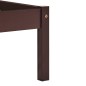 vidaXL Giroletto Marrone Scuro in Legno Massello di Pino 90x200 cm vidaXL Giroletto Marrone Scuro in Legno Massello di Pino 90x200 cm