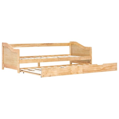 vidaXL Divano Letto a Scomparsa in Legno di Pino 90x200 cm