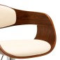vidaXL Sgabello da Bar Crema in Legno Piegato e Similpelle vidaXL Sgabello da Bar Crema in Legno Piegato e Similpelle