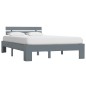 vidaXL Giroletto senza Materasso Grigio 100x200 cm in Legno di Pino