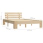 vidaXL Giroletto in Legno Massello di Pino 120x200 cm vidaXL Giroletto in Legno Massello di Pino 120x200 cm