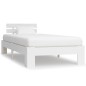 vidaXL Giroletto Bianco in Legno Massello di Pino 90x200 cm vidaXL Giroletto Bianco in Legno Massello di Pino 90x200 cm
