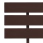vidaXL Giroletto Marrone Scuro in Legno Massello di Pino 100x200 cm vidaXL Giroletto Marrone Scuro in Legno Massello di Pino 100x200 cm