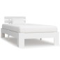 vidaXL Giroletto Bianco in Legno Massello di Pino 100x200 cm vidaXL Giroletto Bianco in Legno Massello di Pino 100x200 cm