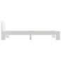 vidaXL Giroletto Bianco in Legno Massello di Pino 100x200 cm vidaXL Giroletto Bianco in Legno Massello di Pino 100x200 cm
